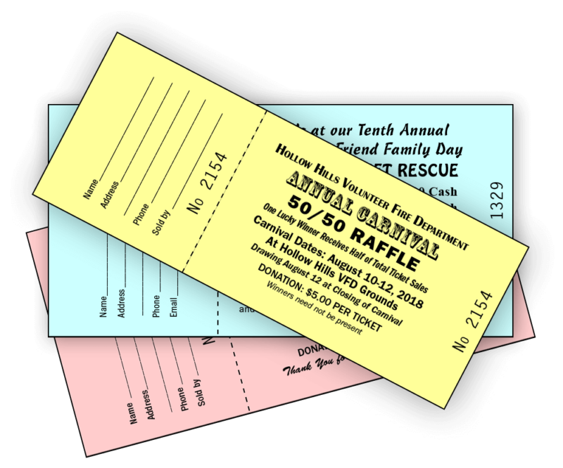 Easy & Affordable Raffle Tickets, shipped in 24 hours!