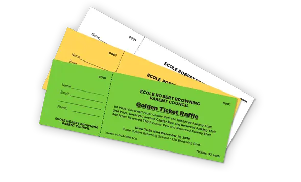 custom raffle tickets
