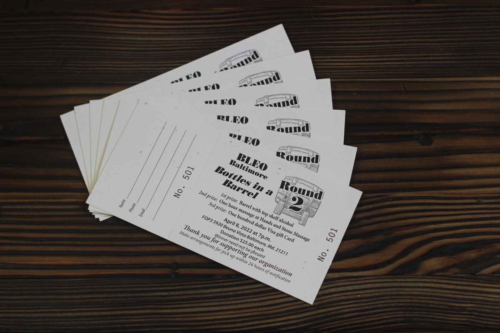 Custom Raffle Tickets