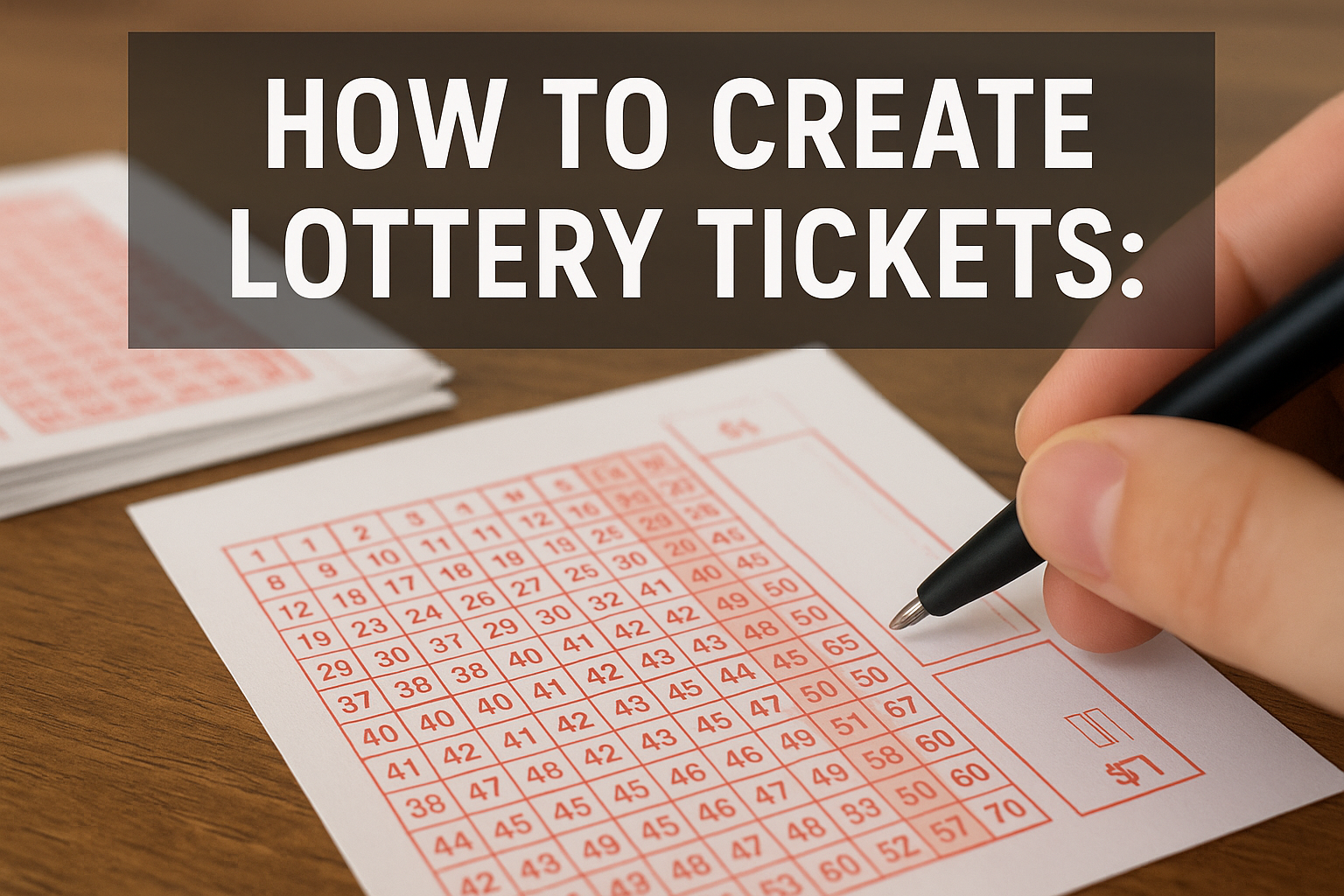 How to Create Lottery Tickets