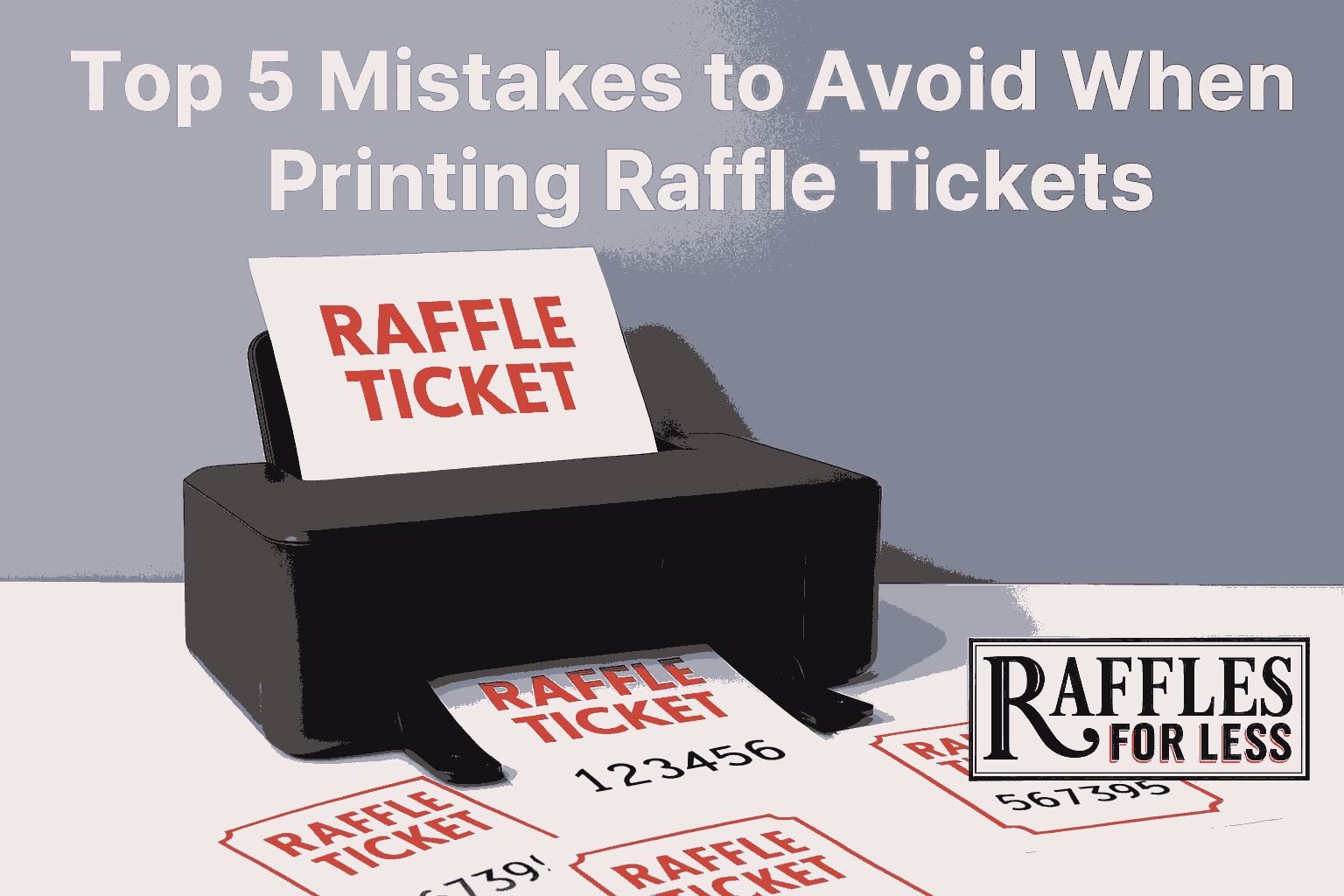 Mistakes to print Raffle tickets