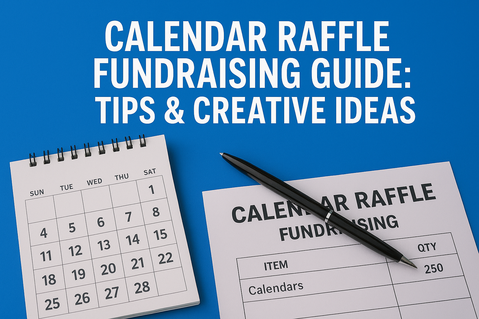 Calendar Raffle Fundraising Guide Tips