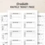 Printable Blank Raffle Tickets