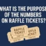 Purpose of the Numbers on Raffle Tickets