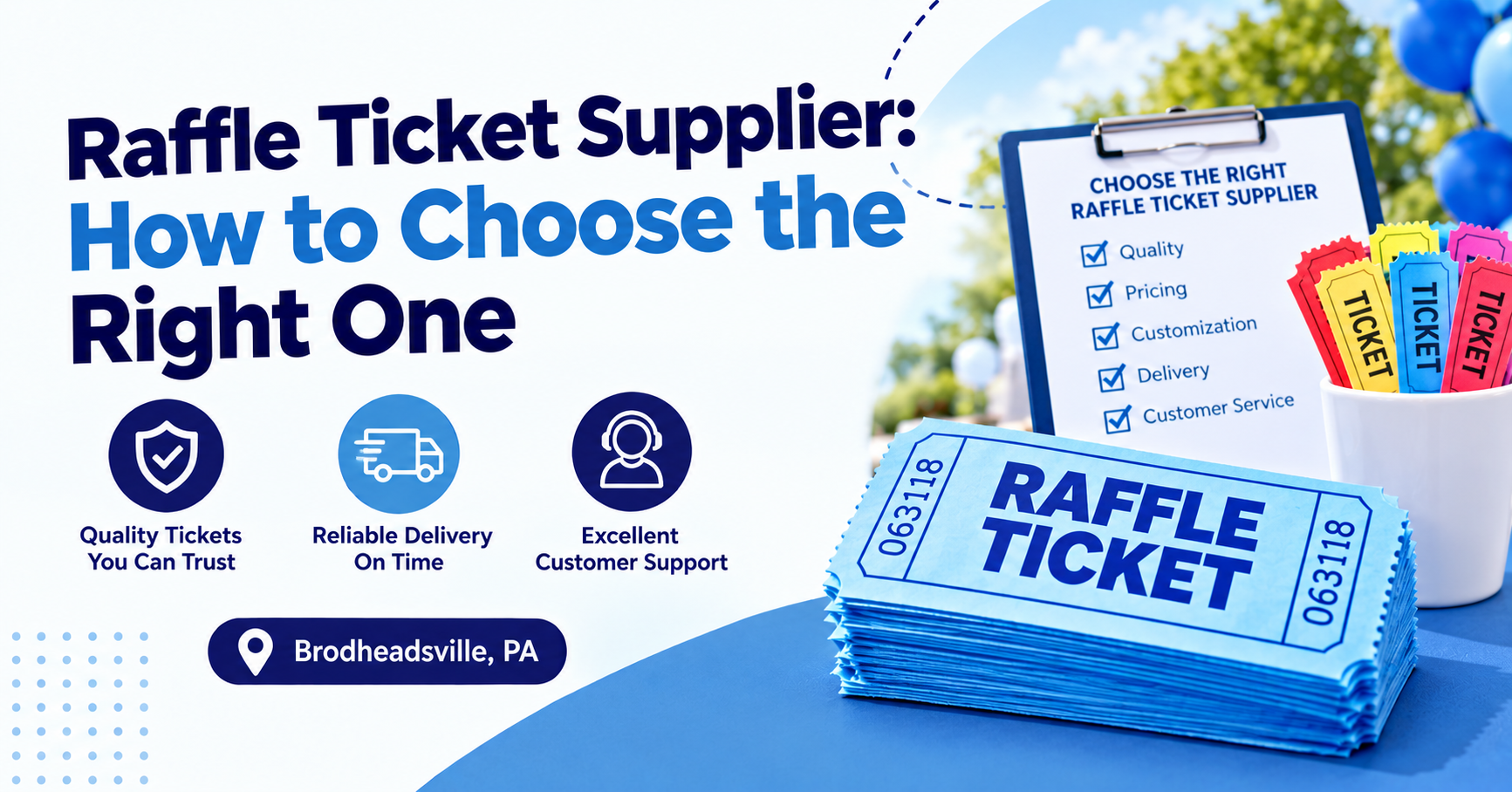 Raffle Ticket Supplier Guide